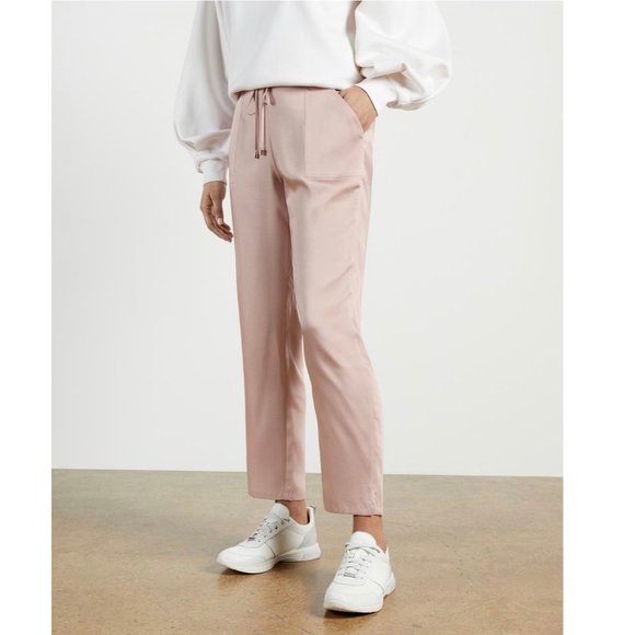 Ted Baker Womens 1 Toriyaa Utility Style Satin Jogger Pants Light Pink Size 4 - Picture 5 of 16